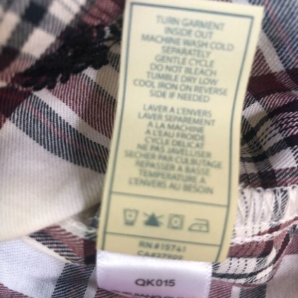 7 FOR All Mankind Shirt, Plaid/Embroidery … - Picture 4 of 7